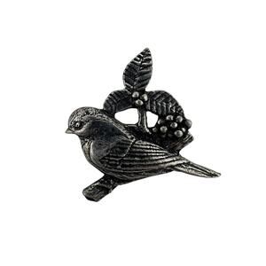 1” Birds And Blooms Limited Edition 2002 Pewter Collector’s Pin Brooch